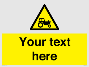 Custom warning farm machinery